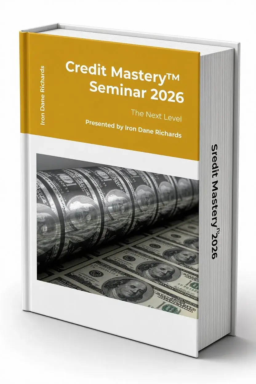 611 page Credit Mastery business credit manual showing step by step business credit building program guidelines.
