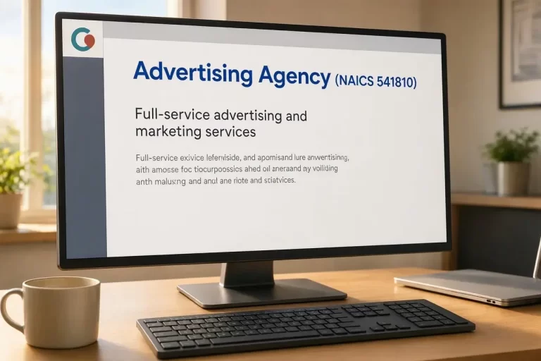 Advertising Agency (NAICS 541810) Credit step by step
