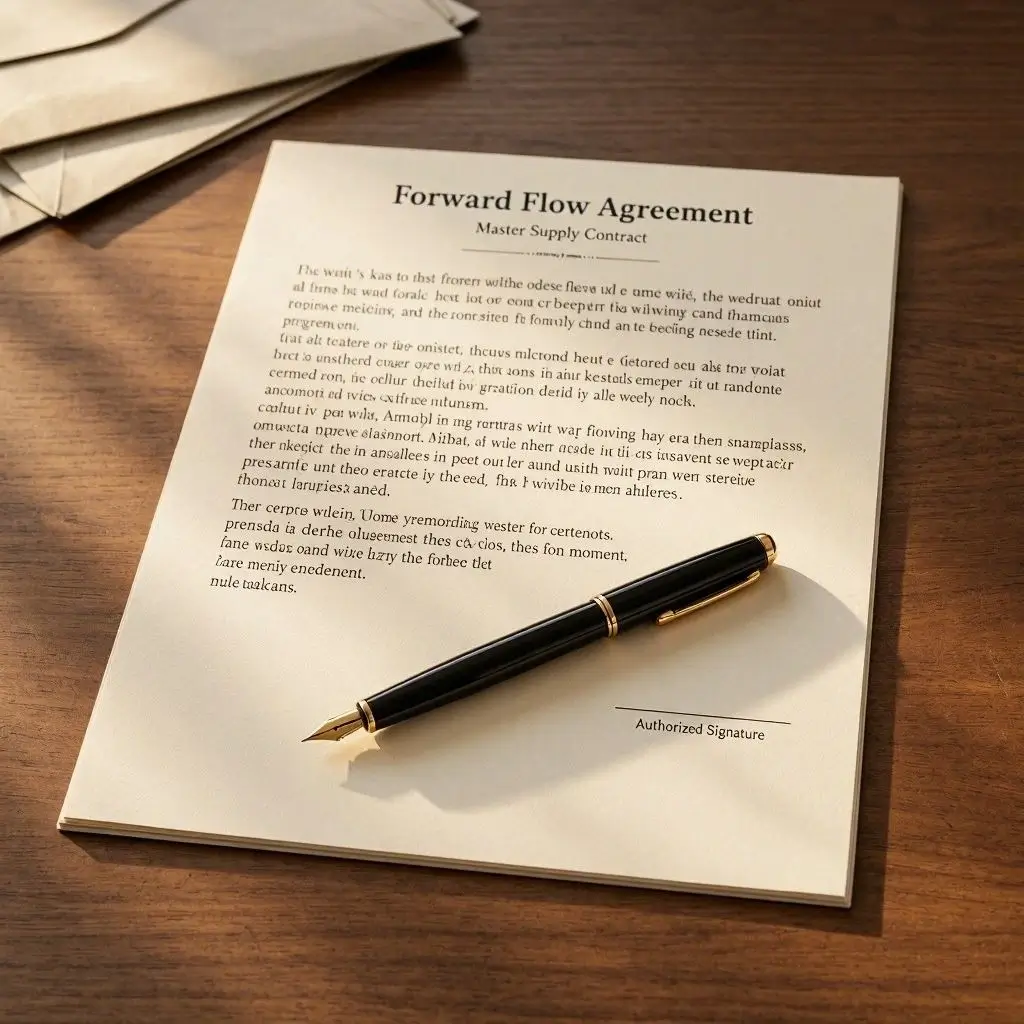 forward flow agreement in resolution of debt collection